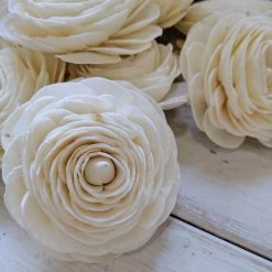 Sola Wood Flowers Wholesale Sola Wood Flower Sets Ranunculus - Set Of 12 - Multiple Sizes Available