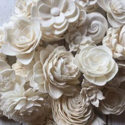 Oh! You're Lovely - Sola Wood Flowers Cream Sola Flower Assortment - Set Of 50