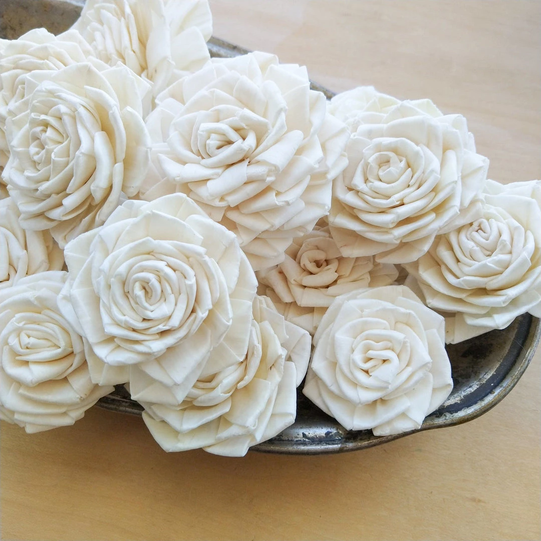 Oh! You're Lovely - Sola Wood Flowers Bulk Sola Wood Flower Packs Clara™ - Size Assortment - Set Of 50