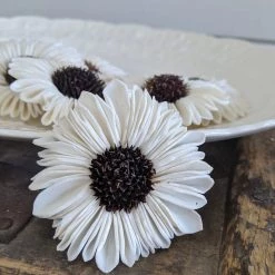 Oh! You're Lovely Gerbera- Set Of 12 - 2.5 Inches Sola Wood Flower Sets