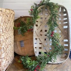 Oh! You're Lovely - Sola Wood Flowers Small Boxwood And Berry Garland | 6 Feet