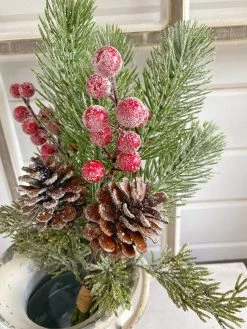 Oh! You're Lovely - Sola Wood Flowers Snowy Winter Mix With Berries | Faux