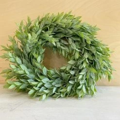 Oh! You're Lovely - Sola Wood Flowers Greenery And Filler Mini Wreath Featuring Large Ruscus | Artificial
