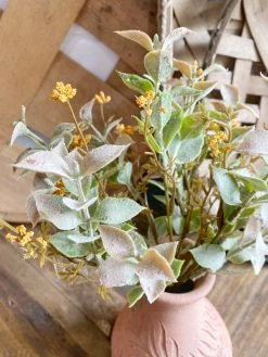 Oh! You're Lovely - Sola Wood Flowers Fall Laurel With Pumpkin Colored Berries- Faux Greenery And Filler