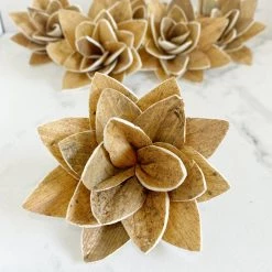 Oh! You're Lovely Flora ™ - Set Of 6 - 3 Inches Sola Wood Flower Sets