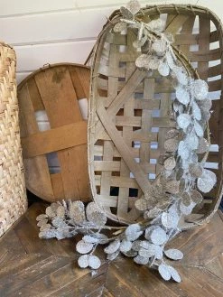 Oh! You're Lovely - Sola Wood Flowers Glitter Silver Dollar Eucalyptus Garland | Faux