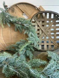 Oh! You're Lovely - Sola Wood Flowers Greenery And Filler Frosted White Spruce | Garland | 6' Long