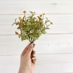 Oh! You're Lovely - Sola Wood Flowers Fall Laurel With Pumpkin Colored Berries- Faux Greenery And Filler