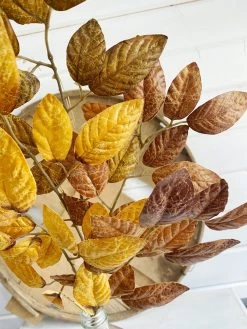 Oh! You're Lovely - Sola Wood Flowers Fall Leaves | Yellow + Orange Tones