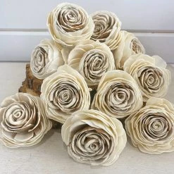 Sola Wood Flowers Wholesale Harvest Rose - Set Of 12 - Multiple Sizes Available Sola Wood Flower Sets