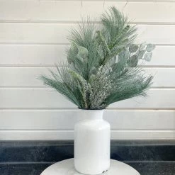 Oh! You're Lovely - Sola Wood Flowers Greenery And Filler Icy Evergreen Mix | Artificial