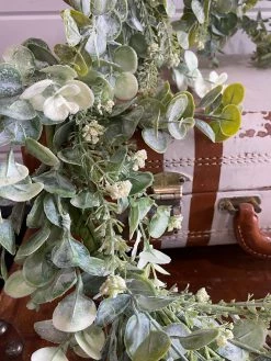 Oh! You're Lovely - Sola Wood Flowers Petite Frosted Eucalyptus Mixed Garland | Faux Greenery And Filler