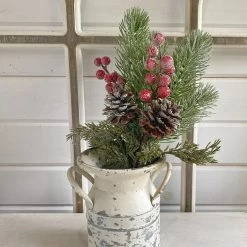 Oh! You're Lovely - Sola Wood Flowers Snowy Winter Mix With Berries | Faux