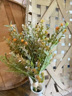 Oh! You're Lovely - Sola Wood Flowers Mixed Sage Fern Greenery | Orange Berry Greenery | Faux