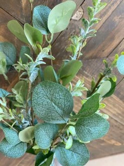 Oh! You're Lovely - Sola Wood Flowers Eucalyptus Mix With Flocking | Artificial Greenery