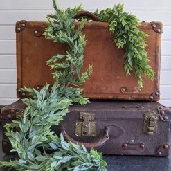 Oh! You're Lovely - Sola Wood Flowers Large Ruscus Leaves - Garland - 6 Feet