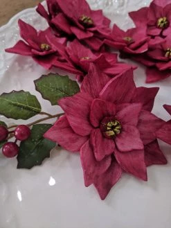 Oh! You're Lovely - Sola Wood Flowers Poinsettia - Set Of 12- Multiple Sizes Available Sola Wood Flower Sets