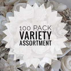 Oh! You're Lovely - Sola Wood Flowers Variety Assortment - Set Of 100 Bulk Sola Wood Flower Packs