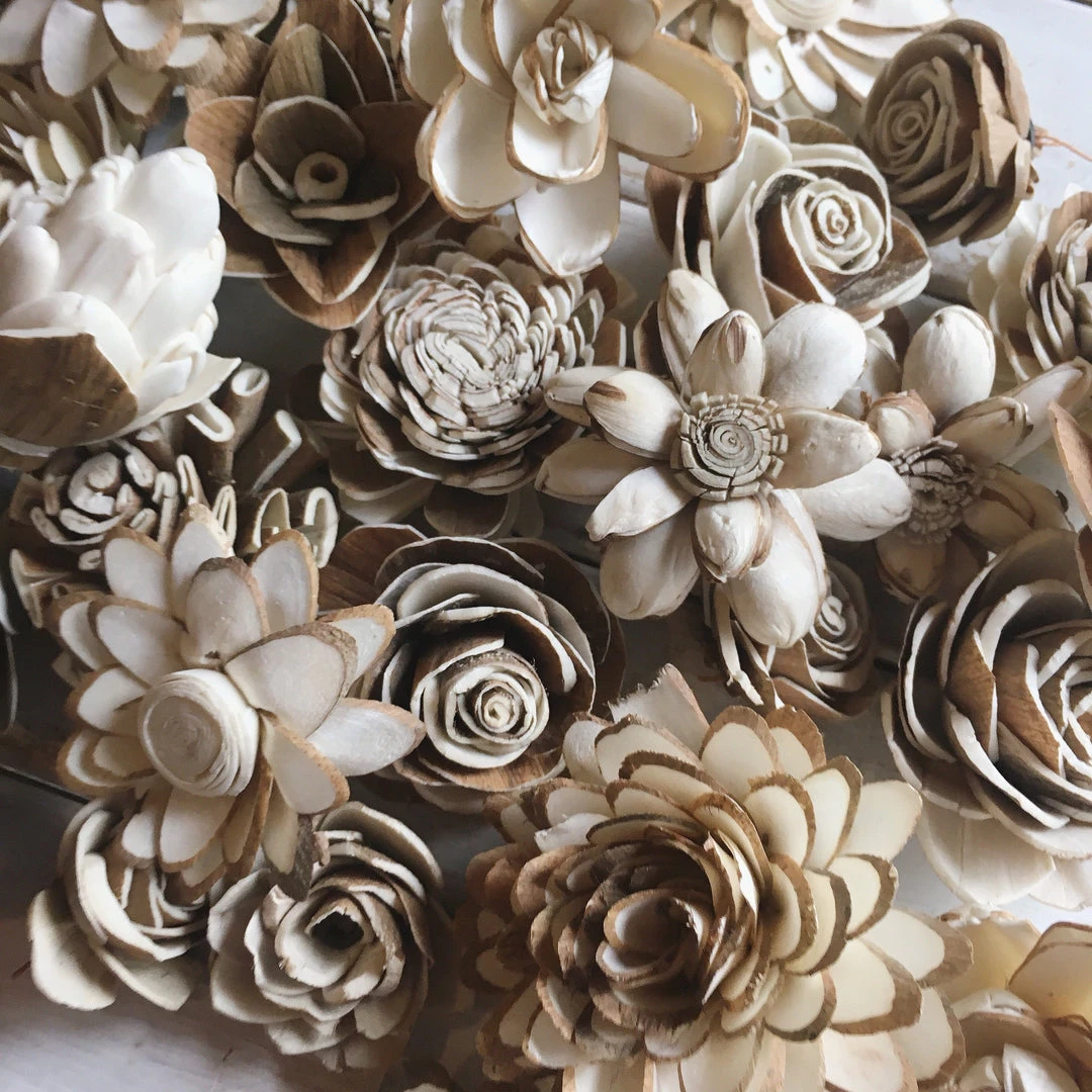 Oh! You're Lovely - Sola Wood Flowers Bulk Sola Wood Flower Packs Skin Sola Flower Assortment - Set Of 50